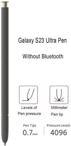 Befzygwk Replacement S Pen for Samsung Galaxy S24 Ultra 5G (Yellow) | 4096 Pressure Levels, 0.7mm Fine Tip thumbnail 5