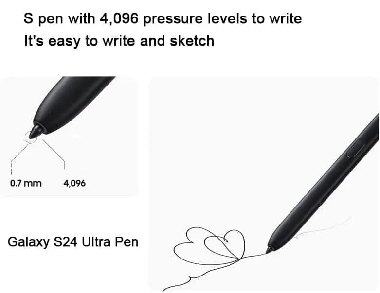 Befzygwk Replacement S Pen for Samsung Galaxy S24 Ultra 5G Stylus Pen 15.6cm (6.14in) | 4096 Pressure Levels thumbnail 3