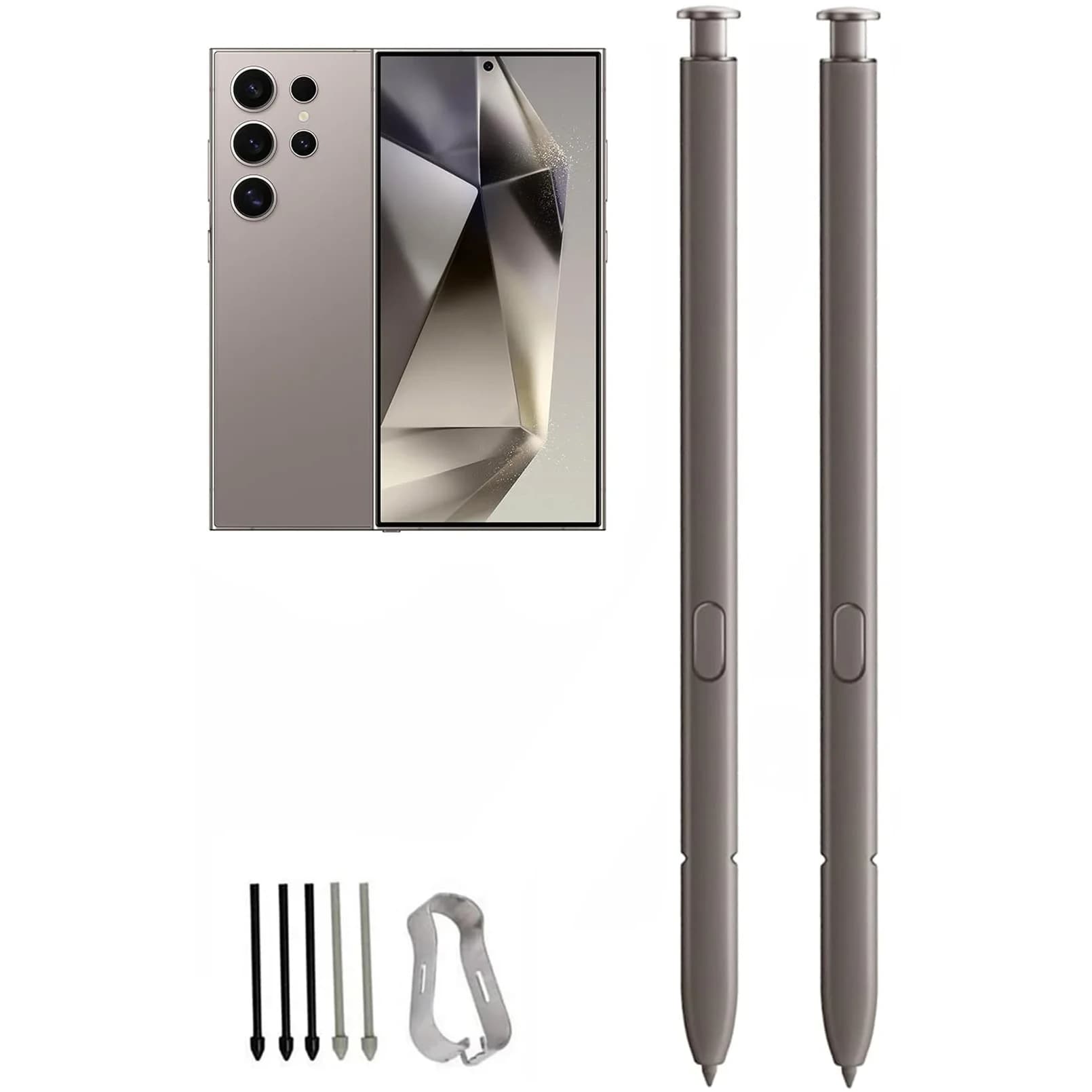 Befzygwk Replacement Stylus Pen for Samsung Galaxy S24 Ultra 5G (2-Pack, Gray) | 4096 Pressure Levels