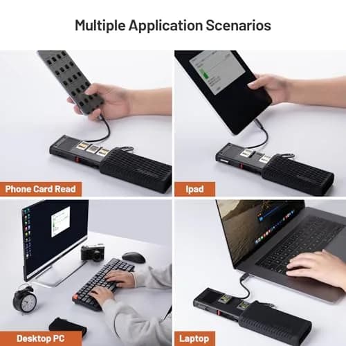PGYTECH CFexpress Type B Card Reader Case USB 3.2 | 10Gbps Data Transfer, Aluminum Alloy, Black thumbnail 6