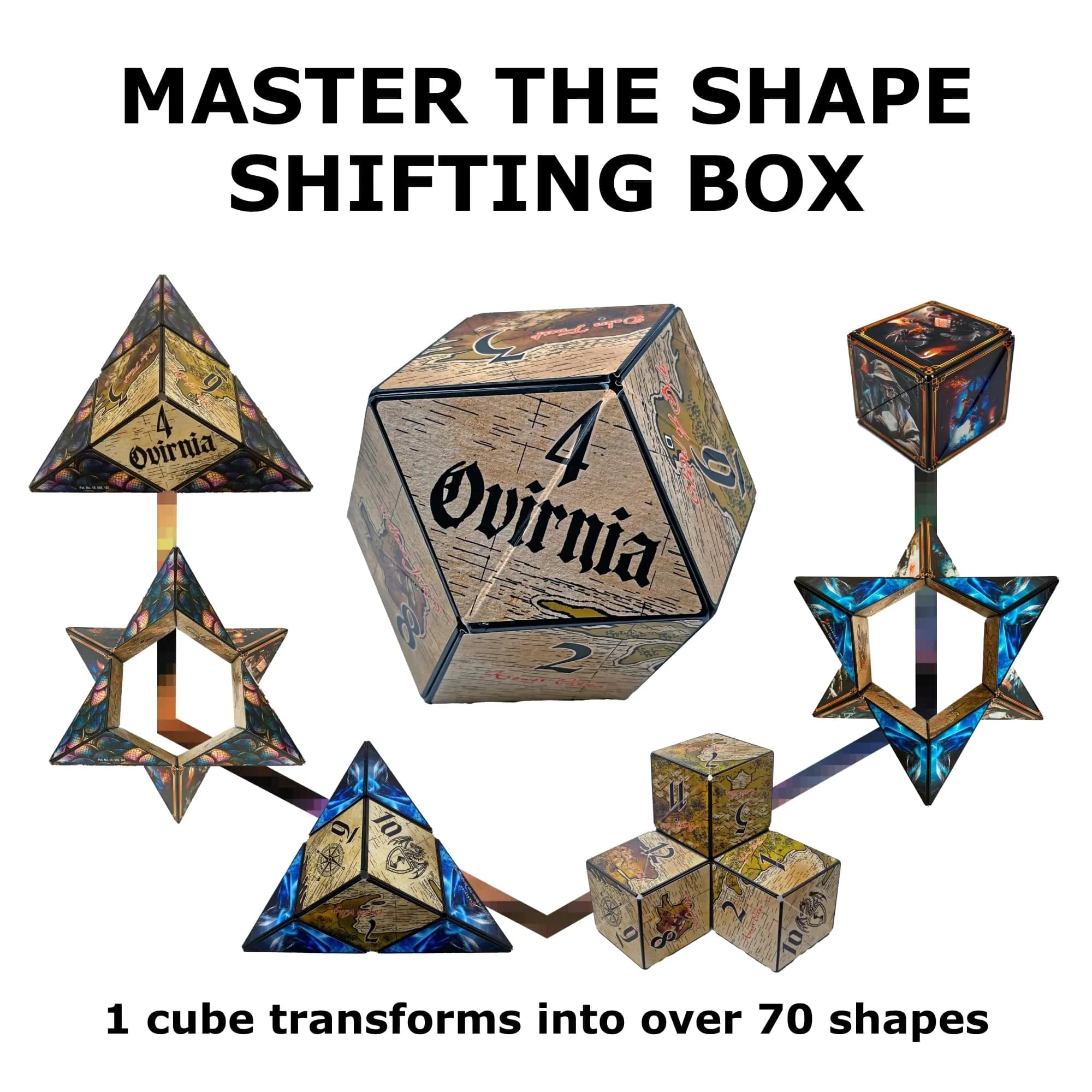 Shashibo Dodeca Tales of Ovirnia Magnetic Fidget Cube | ASTM-Tested Educational Toy thumbnail 4