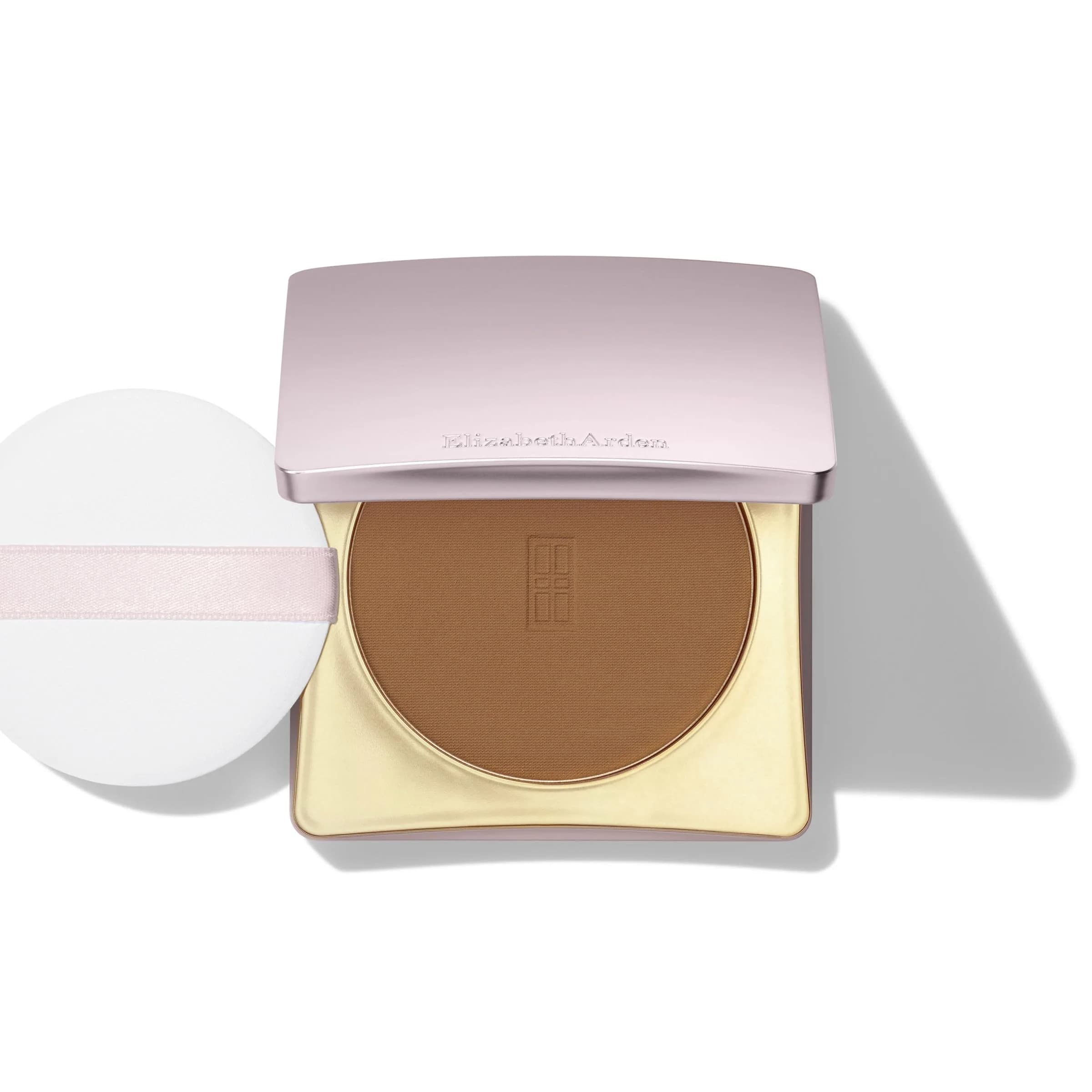 Elizabeth Arden Flawless Finish Skincaring Pressed Powder, Bronze | Sheer, Buildable Coverage with Nourishing Ingredients - main product image