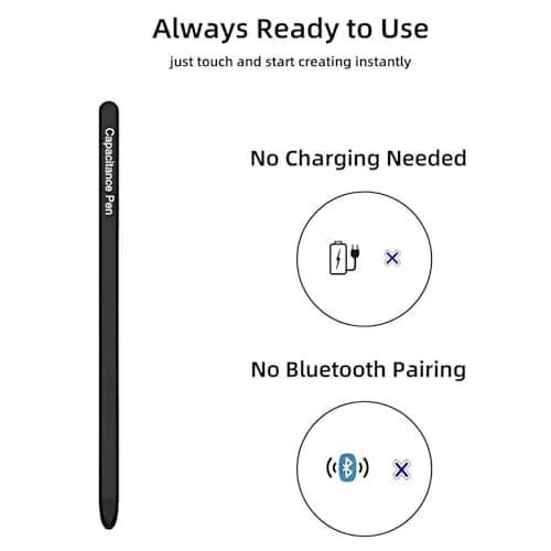 Qenw S Pen for Galaxy Z Fold 8 Ultra/Fold 7 / Fold 6 / Fold 5 | Slim-Black Aluminum Stylus thumbnail 4