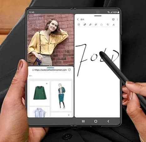 Qenw S Pen for Galaxy Z Fold 8 Ultra/Fold 7 / Fold 6 / Fold 5 | Slim-Black Aluminum Stylus thumbnail 6