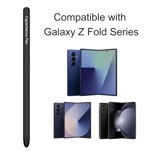 Qenw S Pen for Galaxy Z Fold 8 Ultra/Fold 7 / Fold 6 / Fold 5 | Slim-Black Aluminum Stylus thumbnail 2
