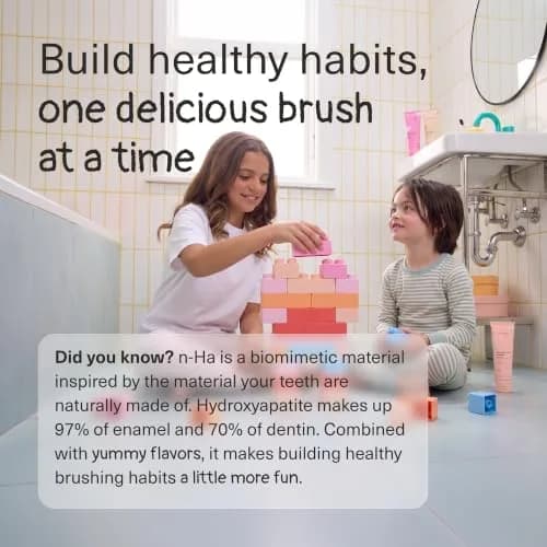 Boka Watermelon Mint Kids Toothpaste with Nano Hydroxyapatite, Fluoride Free 12oz (3 x 4oz Tubes) | Enamel Care for Ages 1+ thumbnail 7