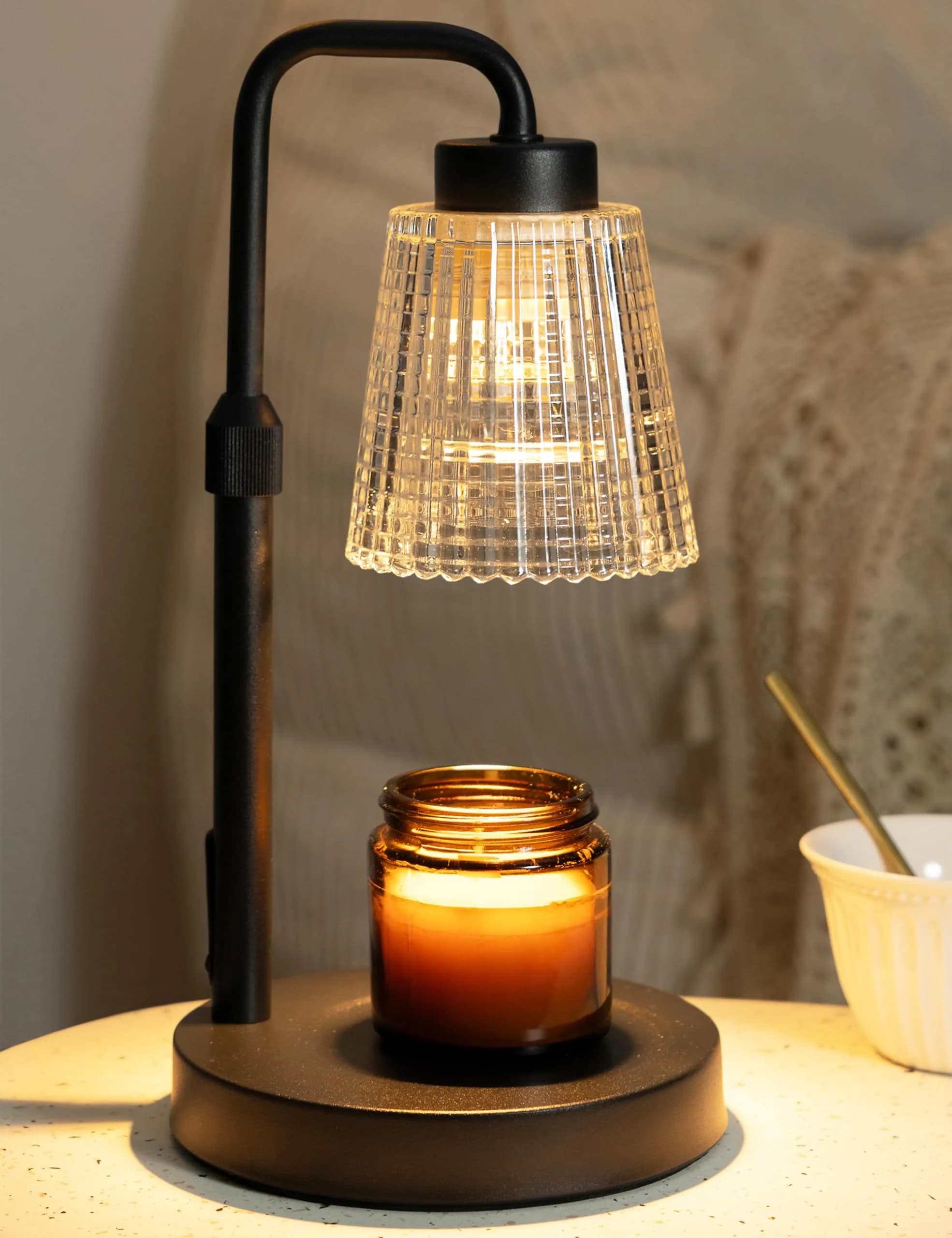 GODONLIF Candle Warmer Lamp with Timer, Home Decor for Women | Dimmable, Adjustable Height, Safe & Elegant - main product image