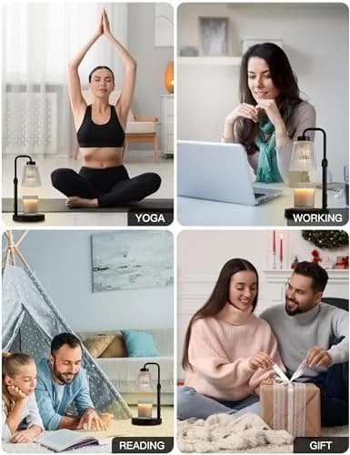 GODONLIF Candle Warmer Lamp with Timer, Home Decor for Women | Dimmable, Adjustable Height, Safe & Elegant thumbnail 8