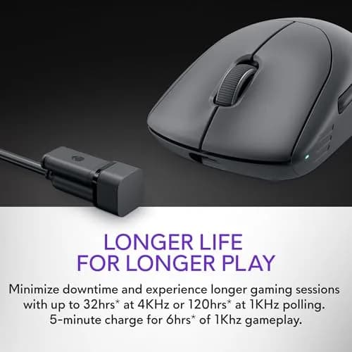 Alienware Pro Wireless Gaming Mouse 26,000 DPI | 6 Buttons, Dark Side of the Moon thumbnail 6