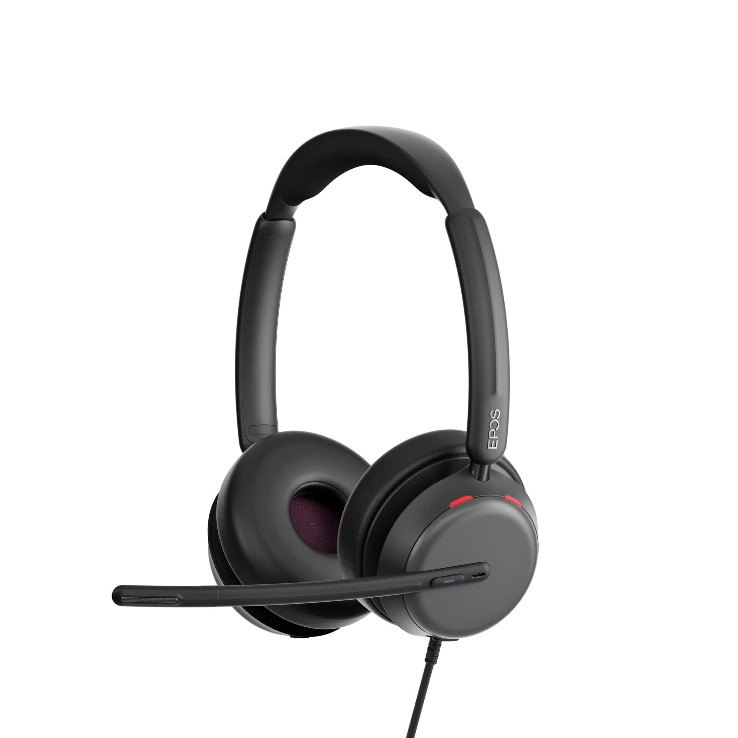 EPOS Impact 860 ANC Wired USB-C Headset with Noise Cancellation | 160g Lightweight, Comfortable Fit for Office Work — Black