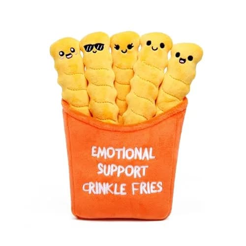 WHAT DO YOU MEME? Emotional Support Crinkle Fries Plush Toy 25cm (10 inches) | Fun & Stress-Relief Toy thumbnail 1