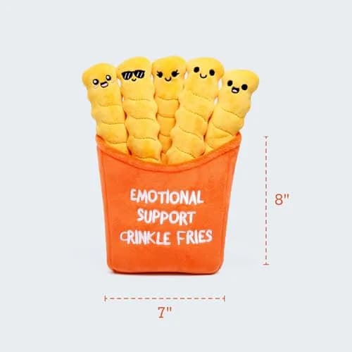 WHAT DO YOU MEME? Emotional Support Crinkle Fries Plush Toy 25cm (10 inches) | Fun & Stress-Relief Toy thumbnail 4