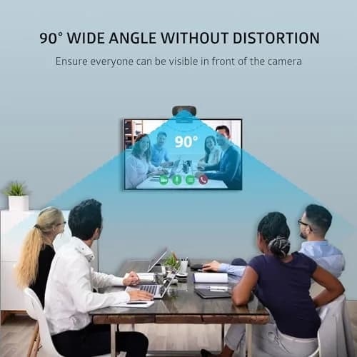 TOALLIN 1080P Auto-Focus Webcam with Dual Microphones | 90° Wide Angle, Privacy Shutter, USB for Video Calls thumbnail 3