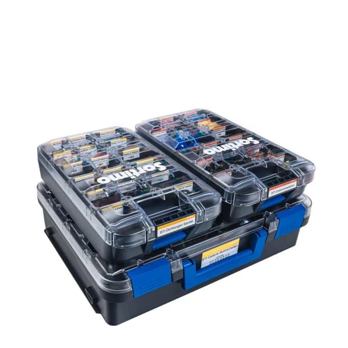 Sortimo T-BOXX 330 Empty Sorting Box 35.8cm x 44.4cm x 11.5cm | Transparent Lid for Small Parts thumbnail 10