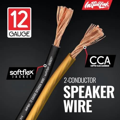 Install Link 12 AWG Gauge Speaker Wire 100 Feet (30.5m) | CCA Copper Clad Aluminum for Home Theater & Car Audio thumbnail 7