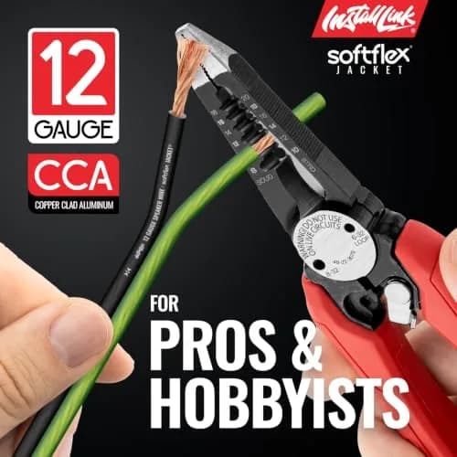 Install Link 12 AWG Gauge Speaker Wire 100 Feet (30.5m) Frosted Green/Black | CCA Copper Clad Aluminum thumbnail 3