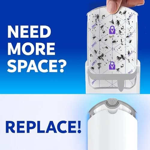 ZEVO Flying Insect Trap Refill Cartridges 10 Count | Catches Fruit Flies & Gnats 24/7 thumbnail 7