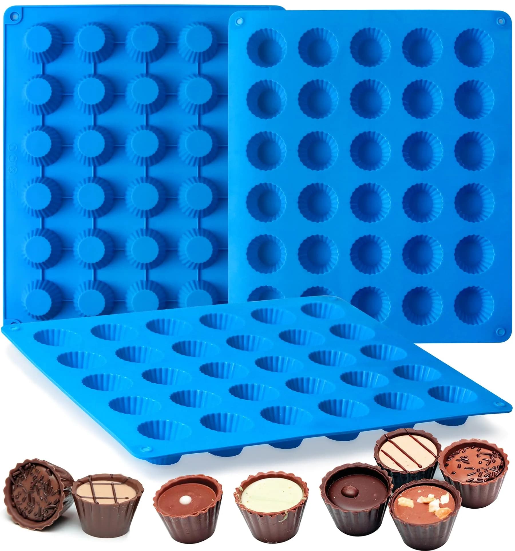 Sidosir Corn Stick Mold Silicone for Baking | 6-Cavity Non-Stick Cake Pan (11" x 6.3") — Blue