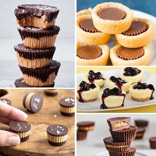 Sidosir Peanut Butter Cup Mold 3pcs | Silicone Mini Tart Pan for Fat Bombs & Candy (11" x 8.2") thumbnail 7