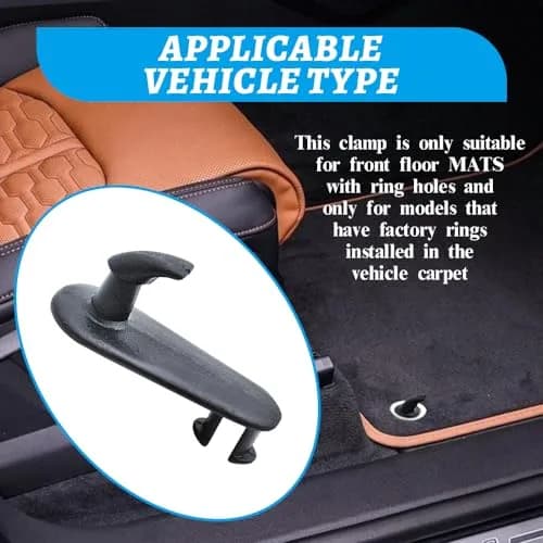 Kutyun Car Floor Mat Clips 4PCS | Secure Fixing for Toyota & Lexus Vehicles thumbnail 6