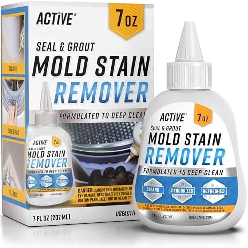 ACTIVE Mold Stain Remover Gel Cleaner 222ml (7 Fl Oz) | Cleans Washing Machine Seals, Grout, Caulk thumbnail 1
