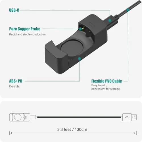 TUSITA Charger Cable Compatible with Withings Scanwatch 2 | 1M Fast Charging thumbnail 4