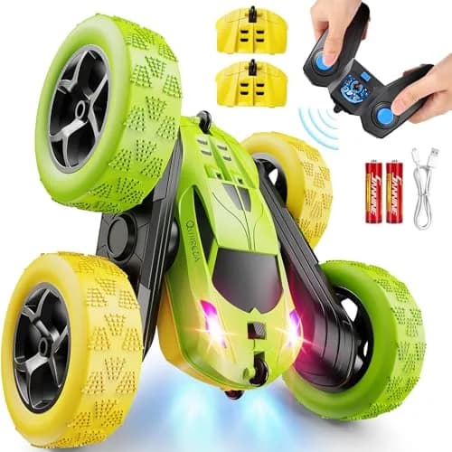 QUNREDA Remote Control Stunt Car | 16.0cm x 16.0cm x 7.1cm (6.3"x6.3"x2.8") thumbnail 1