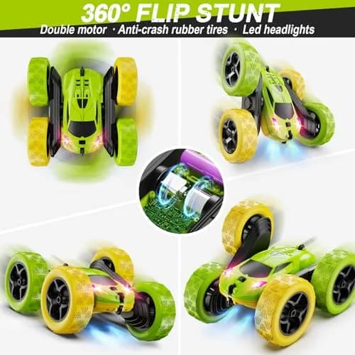 QUNREDA Remote Control Stunt Car | 16.0cm x 16.0cm x 7.1cm (6.3"x6.3"x2.8") thumbnail 4