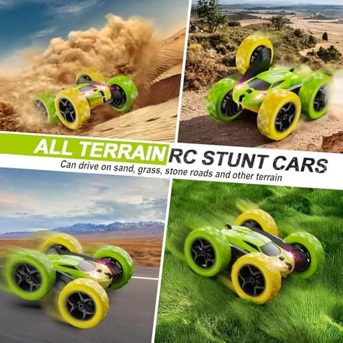QUNREDA Remote Control Stunt Car | 16.0cm x 16.0cm x 7.1cm (6.3"x6.3"x2.8") thumbnail 5