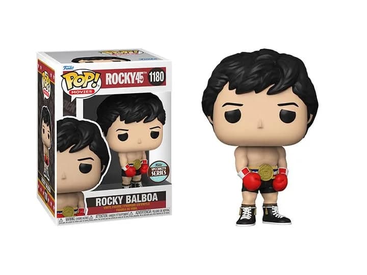 Funko Pop Rocky 45th Anniversary + Protector: Pop! Movies Vinyl Figure (Gift Set Bundled with ToyBop Box Protector Collector Case) (Specialty Series Rocky Balboa Gold Belt Black Shorts) | 3¾ Inch Collectible thumbnail 2