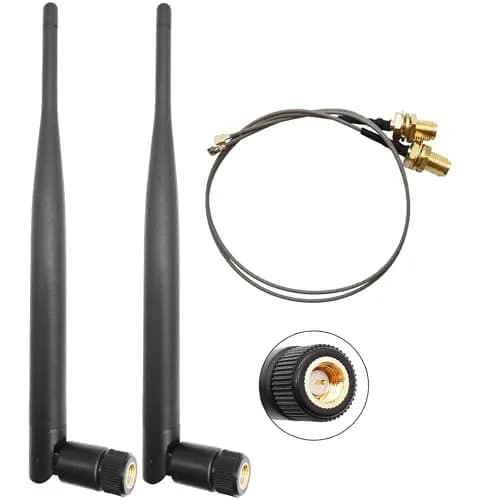 Tenmory 915MHz LoRa Antenna Indoor 3dBi Gain Omni SMA Male + U.FL MHF1 Cable | Ideal for IoT & LoRa Devices thumbnail 1
