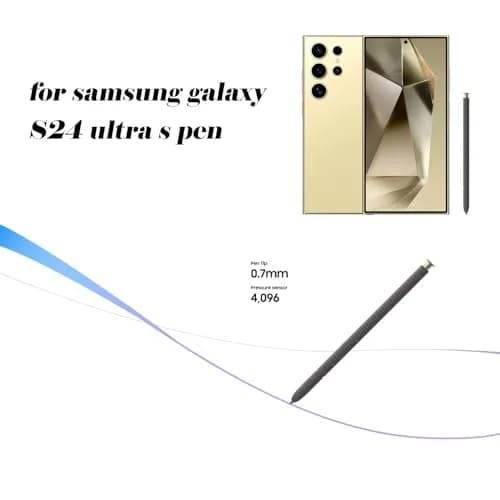 CaoXiong S24 Ultra S Pen Replacement for Samsung Galaxy S24 Ultra Stylus (Yellow Gold) | Durable Aluminum thumbnail 2