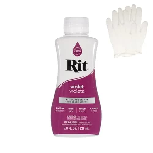 Craft County Liquid Fabric Dye Violet 8 oz | Vibrant Color for Clothes & Crafts — Violet
