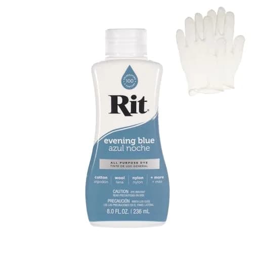 Craft County Evening Blue Liquid Fabric Dye 8 oz | Eco-Friendly Dye for Homemakers — Evening Blue