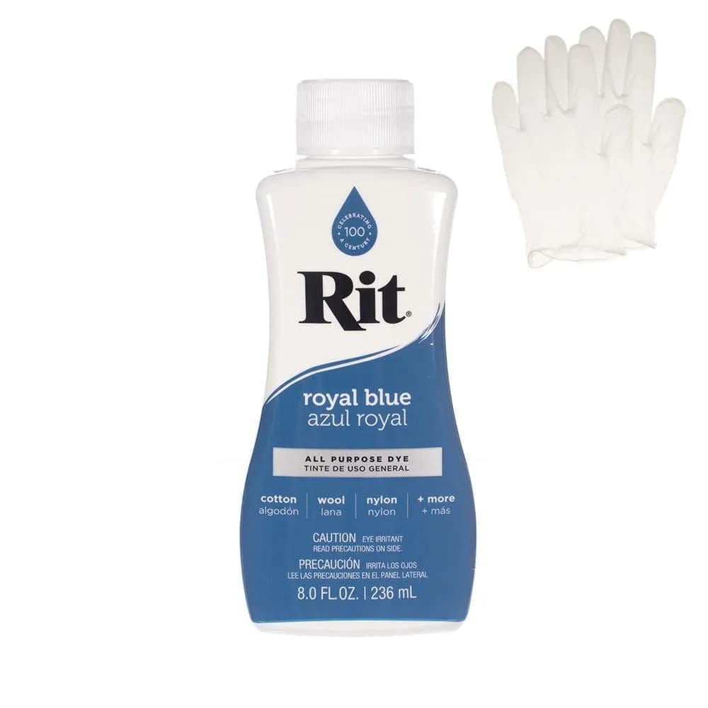 Craft County Royal Blue Liquid Fabric Dye for Clothing & Crafts, 8 oz (236 ml) | USA Imported for Vibrant Colors