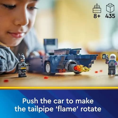 LEGO DC Batman: Batman with The Batmobile vs. Harley Quinn & Mr. Freeze Building Toy 435 Pieces | ASTM-Tested Educational Toy thumbnail 4