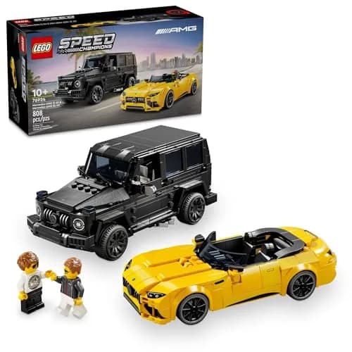 LEGO Speed Champions Mercedes-AMG G 63 & SL 63 Building Toys | Authentic Replica for Kids 10+ | 806 Pieces thumbnail 1