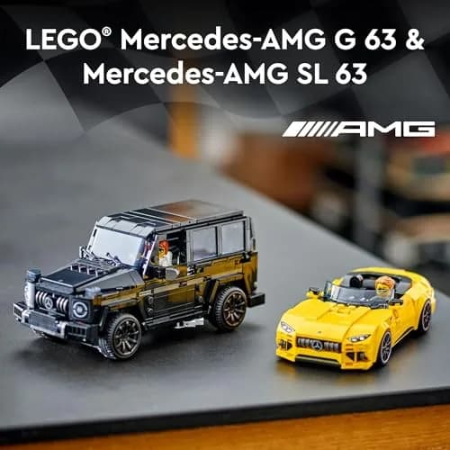 LEGO Speed Champions Mercedes-AMG G 63 & SL 63 Building Toys | Authentic Replica for Kids 10+ | 806 Pieces thumbnail 2