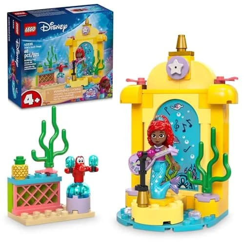 LEGO Disney Princess Ariel's Music Stage Building Toys - Pretend Play Little Mermaid Toys for Girls & Boys, Ages 4+ Years - Gift Ideas for Kids (60 pcs, Multicolor) thumbnail 1