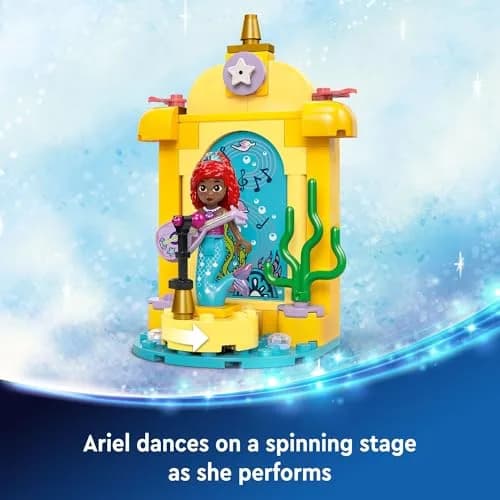 LEGO Disney Princess Ariel's Music Stage Building Toys - Pretend Play Little Mermaid Toys for Girls & Boys, Ages 4+ Years - Gift Ideas for Kids (60 pcs, Multicolor) thumbnail 4