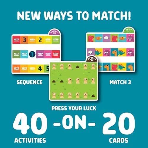 Chuckle & Roar Travel Matching Puzzle & Game Set, 20 Cards (40 Activities) | Educational Screen-Free Play for Kids Aged 3+ thumbnail 2