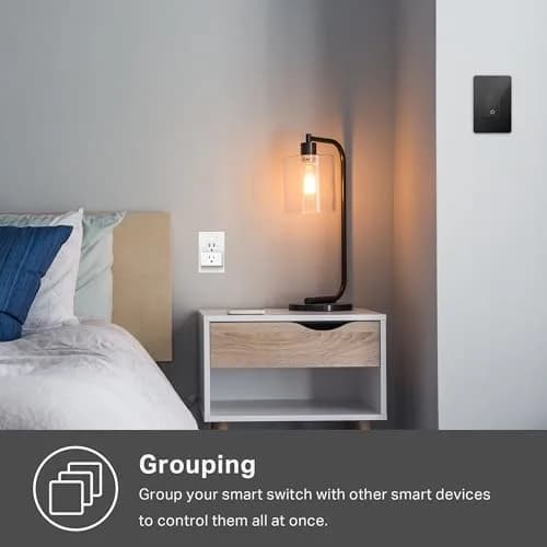 Kasa Smart Light Switch, Single Pole, Need Neutral Wire | Wi-Fi App & Voice Control thumbnail 6
