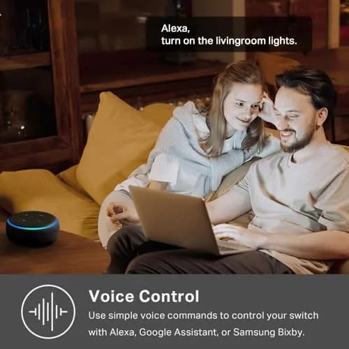 Kasa Smart Light Switch, Single Pole, Need Neutral Wire | Wi-Fi App & Voice Control thumbnail 3