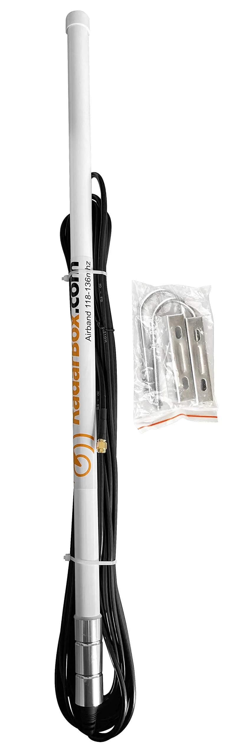AirNav Radar VHF Airband 118-136 MHz Outdoor Antenna with SMA Connector | Long-Range VHF Reception - main product image