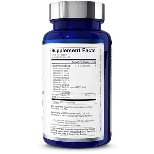1MD Complete Probiotics Platinum 30 Veg Capsules | Supports Digestive & Immune Health thumbnail 6