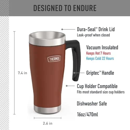 THERMOS ICON SERIES Stainless Steel Mug 16 oz | Leak-Proof, Hot & Cold Retention thumbnail 2