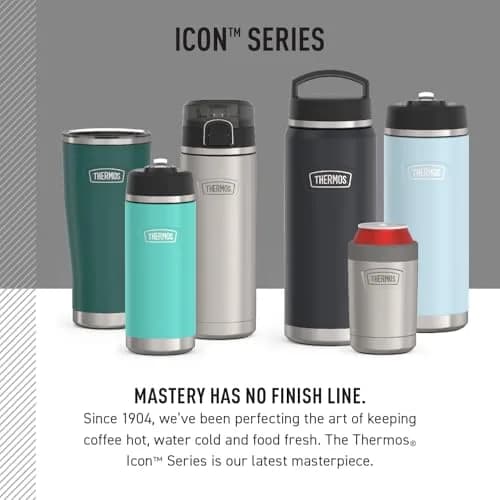 THERMOS ICON SERIES Stainless Steel Mug, Granite, 16 oz | Keeps Drinks Hot or Cold thumbnail 6