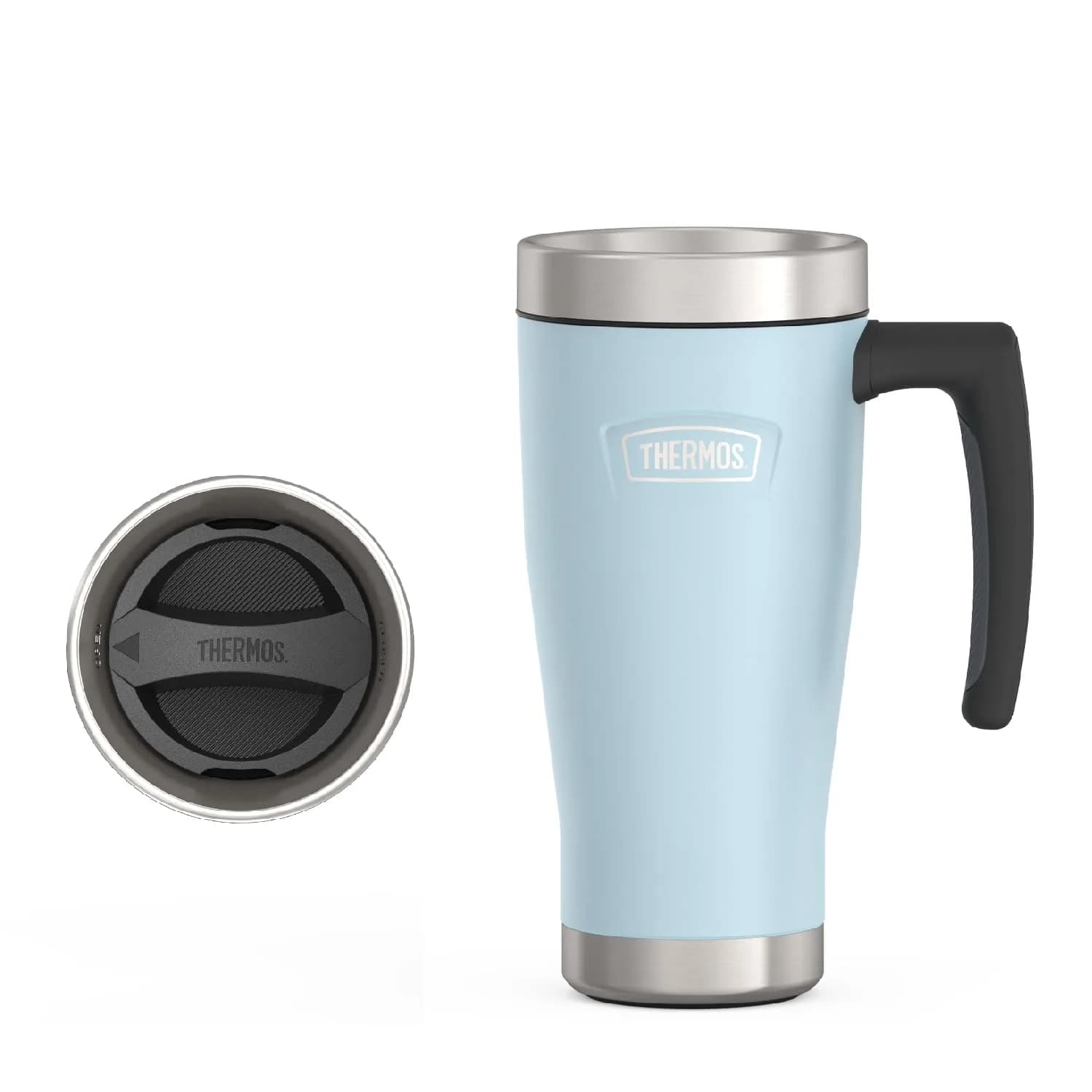 THERMOS ICON SERIES Stainless Steel Mug 16 oz | Leak-Proof & Durable — Glacier / 16 Ounces