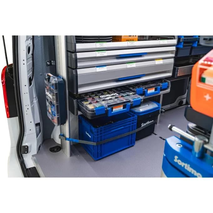 Sortimo T-BOXX 320 Screw, Nail, Nut Organizer with 48 Insertable Boxes H63 | 1317.6 cm³ (44.4cm W x 35.7cm L x 8.1cm H) thumbnail 3