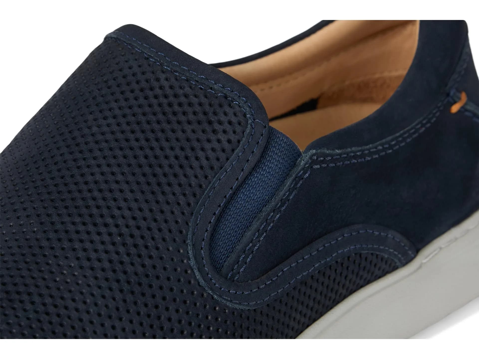 Samuel Hubbard Olema Slip-On Navy Nubuck Leather Shoes | Wide Fit, Casual Comfort, Made in Brazil - view 2